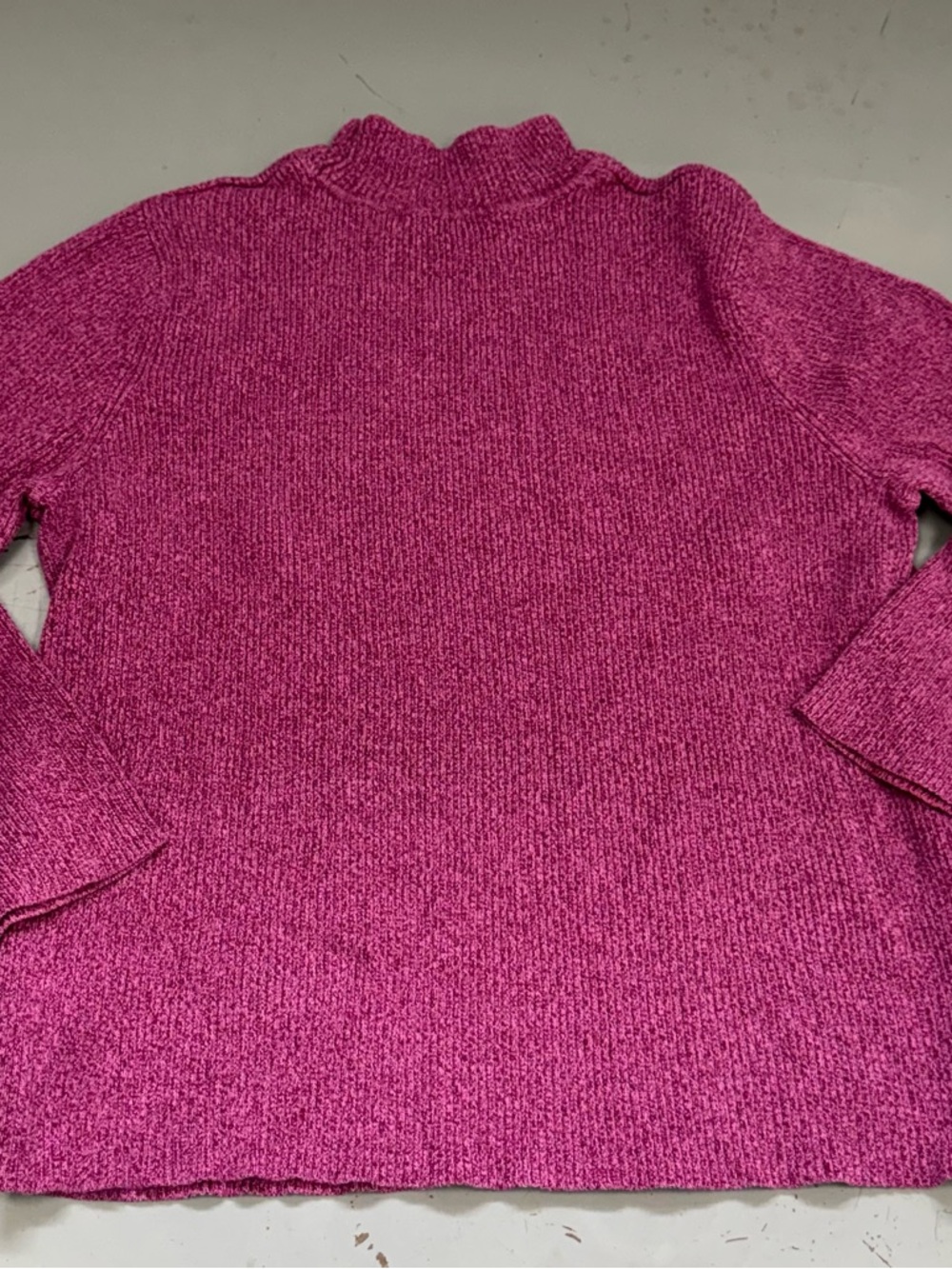 Reference Point New York Cozy Fuchsia Turtleneck Sweater Plus Size 1X